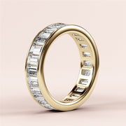 2.00 TCW Emerald Cut Lab Grown Diamond Wedding Band Gift For Her Mapple Gems